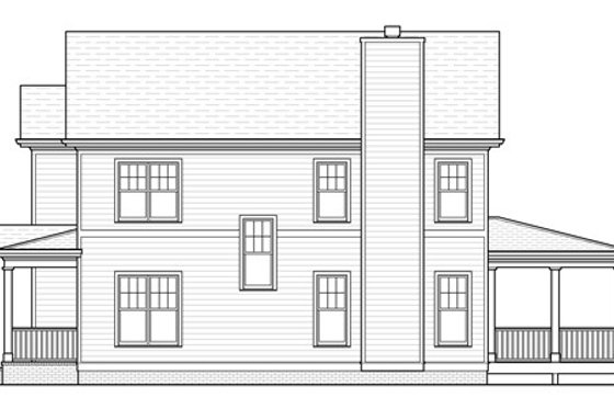 Exterior - Other Elevation for Traditional House Plan #483-1 - 4 bed, 3 bath