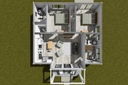 Modern Style House Plan - 2 Beds 2 Baths 820 Sq/Ft Plan #513-2330 
