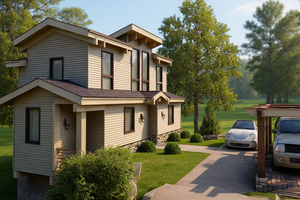 Craftsman Exterior - Front Elevation Plan #921-34