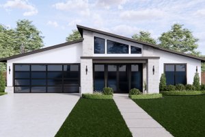 Modern Exterior - Front Elevation Plan #1096-101