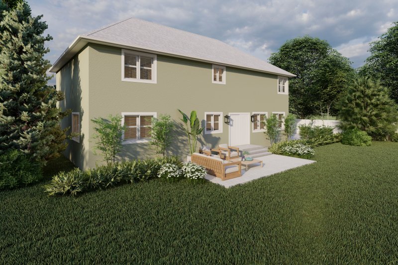 Home Plan - Exterior - Rear Elevation for Traditional House Plan #1060-175 - 3 bed, 2.5 bath