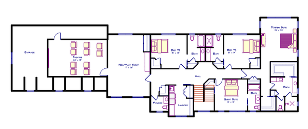 Dream House Plan - Farmhouse Floor Plan - Upper Floor Plan #1115-15