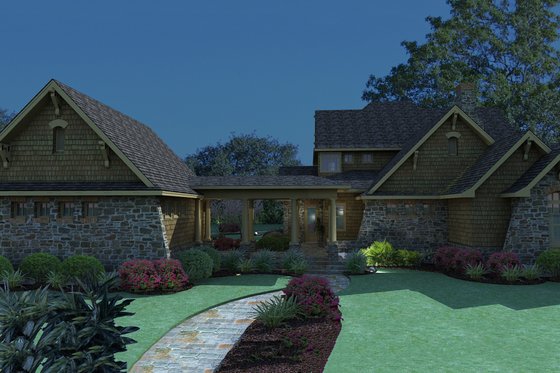 Exterior - Other Elevation 2 for Craftsman House Plan #120-167 - 3 bed, 2.5 bath