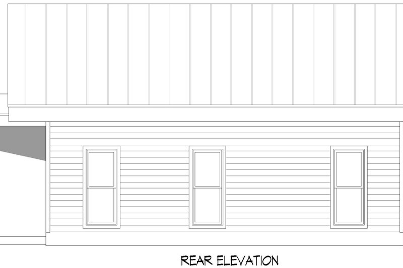 House Design - Exterior - Front Elevation 4 for Beach House Plan #932-1081 - 1 bed, 1 bath