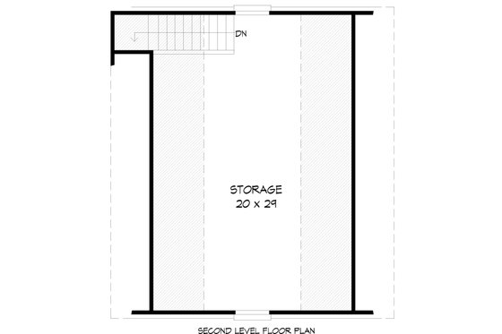 Floor Plan - Upper Floor for Country House Plan #932-84, 0 bath
