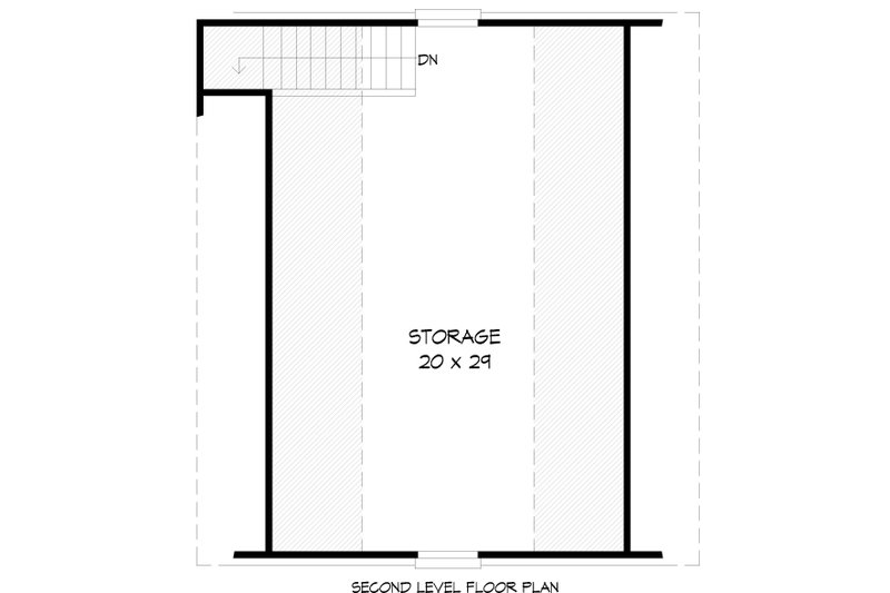 House Blueprint - Floor Plan - Upper Floor for Country House Plan #932-84, 0 bath