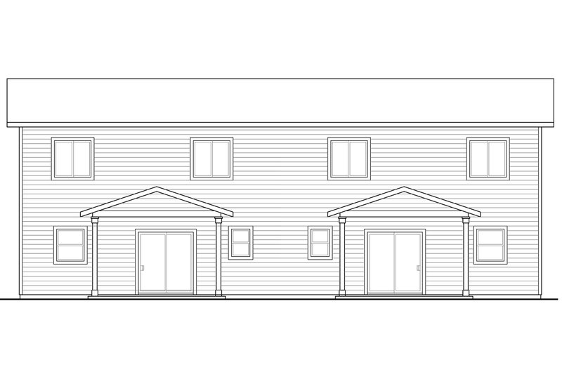 Architectural House Design - Exterior - Rear Elevation for Country House Plan #124-1079 - 6 bed, 5 bath