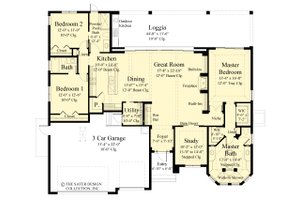 Floor Plan - Main Floor for Contemporary House Plan #930-550 - 3 bed, 3 bath