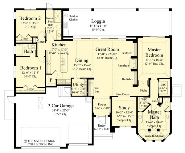 Contemporary Floor Plan - Main Floor Plan #930-550