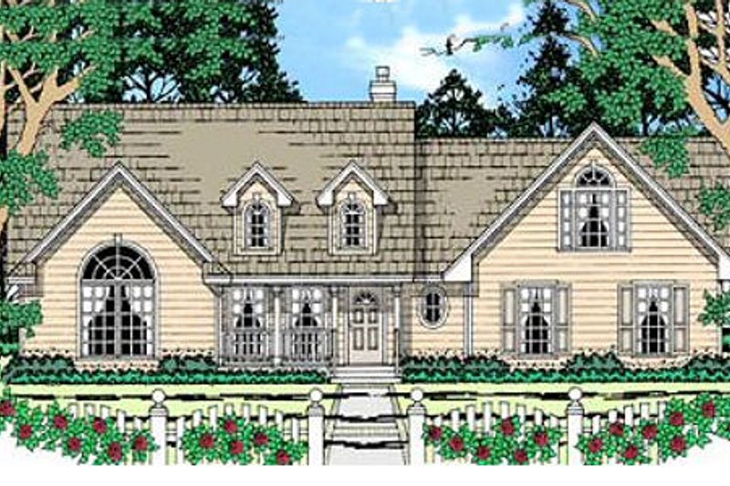 Dream House Plan - Farmhouse Exterior - Front Elevation Plan #42-341