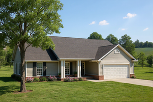 Dream House Plan - Exterior - Front Elevation for Colonial House Plan #17-2697 - 3 bed, 2 bath