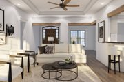 European Style House Plan - 3 Beds 2 Baths 1629 Sq/Ft Plan #17-2378 