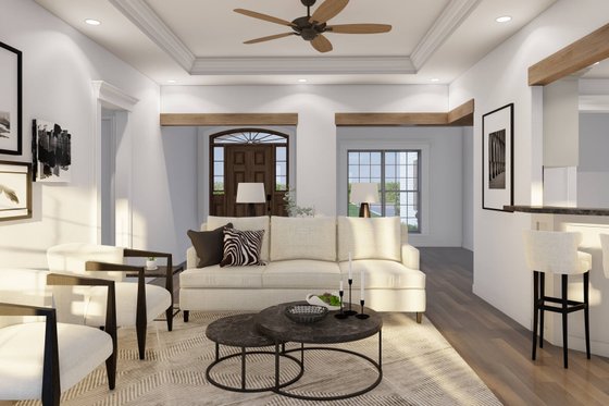 Interior - Family Room 2 for European House Plan #17-2378 - 3 bed, 2 bath