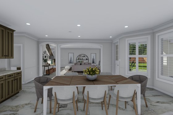 Interior - Dining Room for Mediterranean House Plan #1060-29 - 5 bed, 3.5 bath