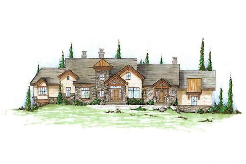 Dream House Plan - Traditional Exterior - Front Elevation Plan #5-339