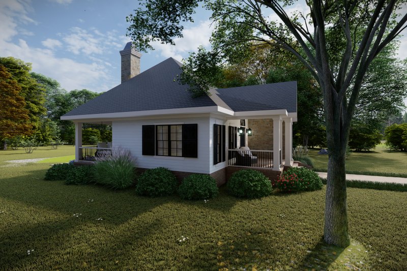 House Blueprint - Exterior - Other Elevation 1 for Cottage House Plan #1094-14 - 2 bed, 2 bath