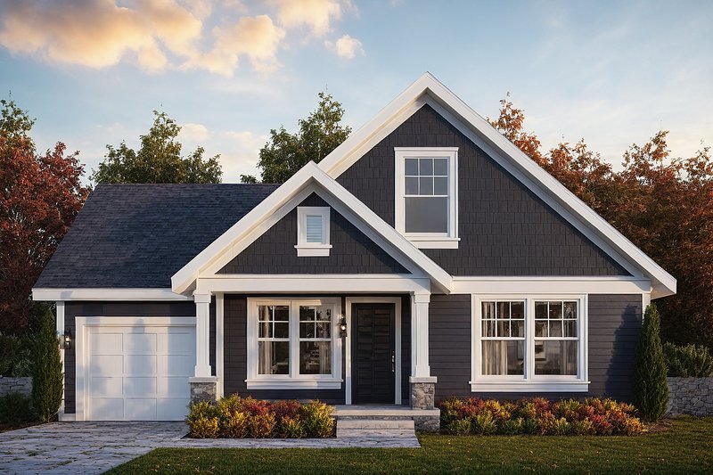 Home Plan - Traditional Exterior - Front Elevation Plan #124-398