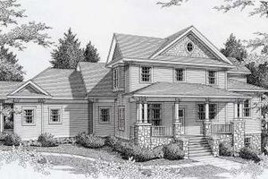 Craftsman Exterior - Front Elevation Plan #112-146