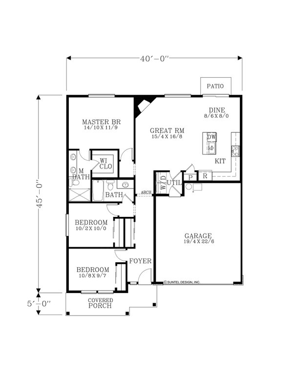 Home Plan - Craftsman Floor Plan - Main Floor Plan #53-723