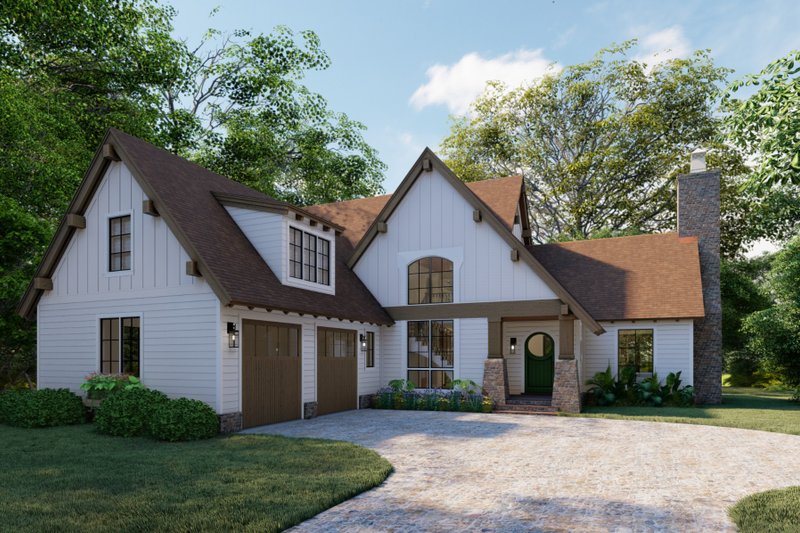 Architectural House Design - Craftsman Exterior - Front Elevation Plan #1094-5