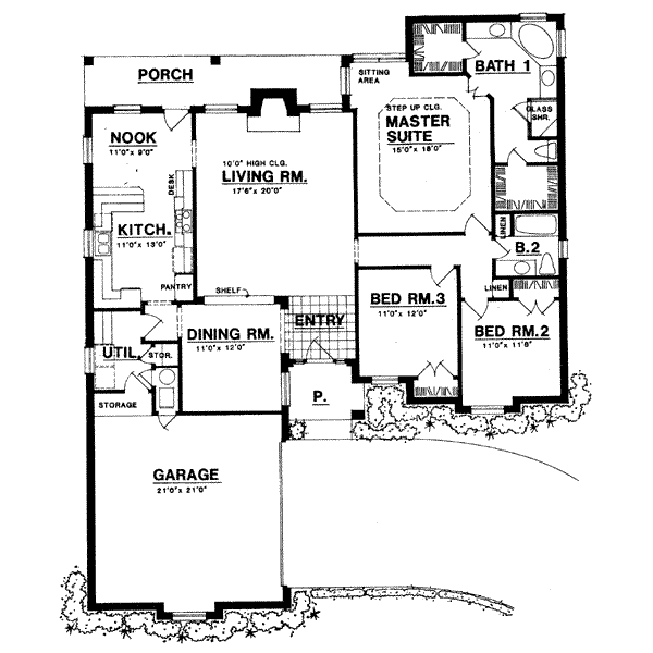 European Floor Plan - Main Floor Plan #40-247