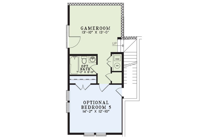 Dream House Plan - Floor Plan - Lower Floor for Country House Plan #17-645 - 5 bed, 3.5 bath