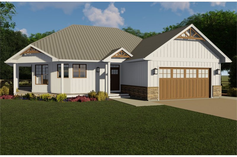 Dream House Plan - Exterior - Front Elevation Plan #126-122