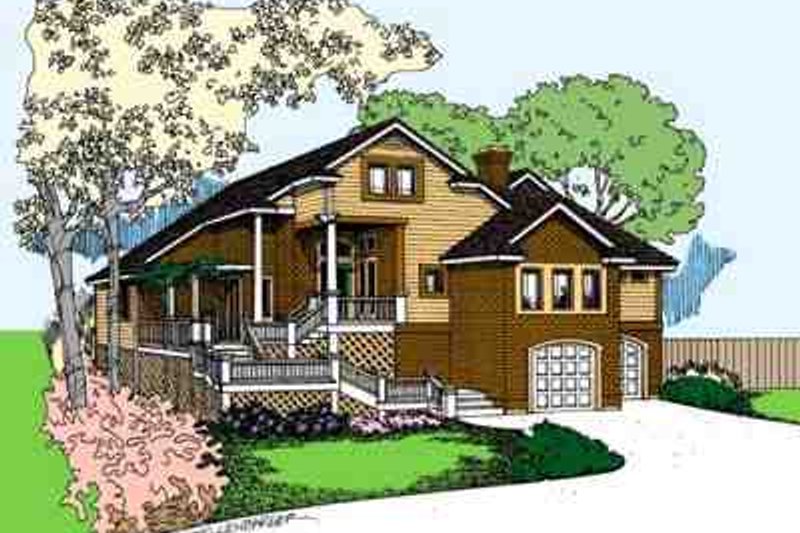 Architectural House Design - Exterior - Front Elevation Plan #60-625