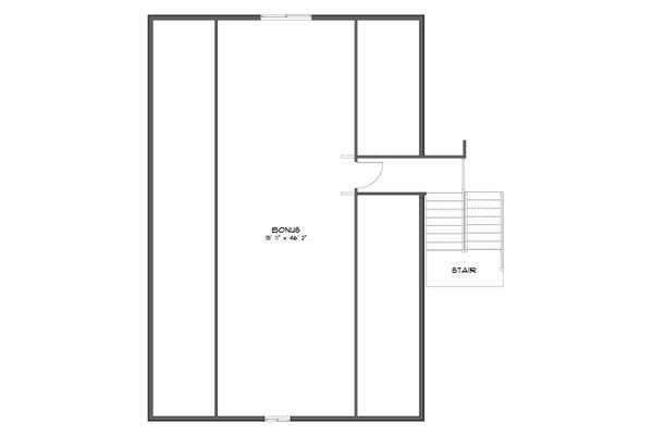 Ranch Floor Plan - Upper Floor Plan #1060-287