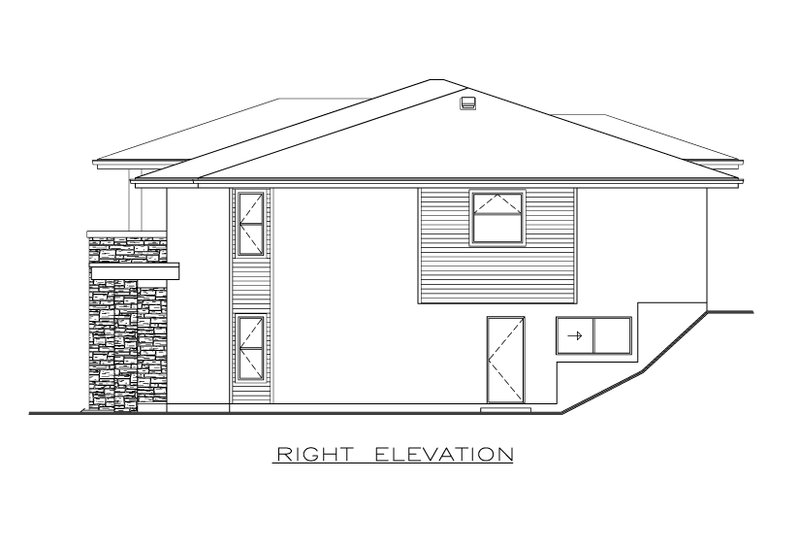 Dream House Plan - Exterior - Other Elevation for Modern House Plan #1100-28 - 3 bed, 2 bath