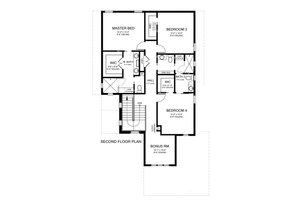 Floor Plan - Upper Floor for Mediterranean House Plan #1058-172 - 4 bed, 4 bath