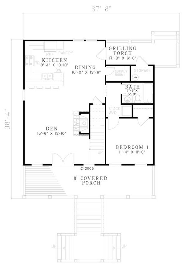 Country Floor Plan - Main Floor Plan #17-2304