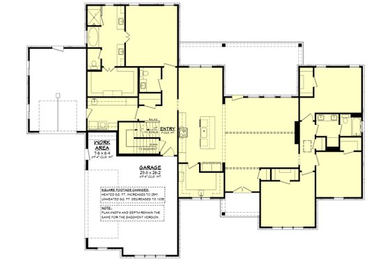 Floor Plan - Other Floor 1 for Farmhouse House Plan #430-400 - 4 bed, 2.5 bath