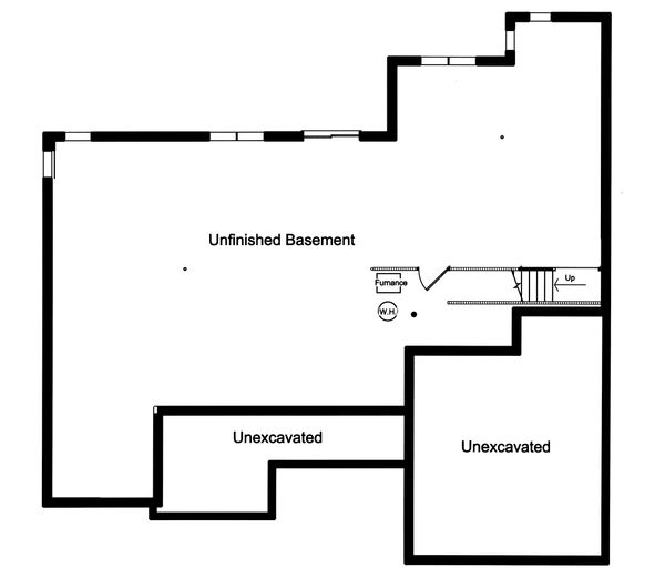 House Plan Design - Unfinished Basement