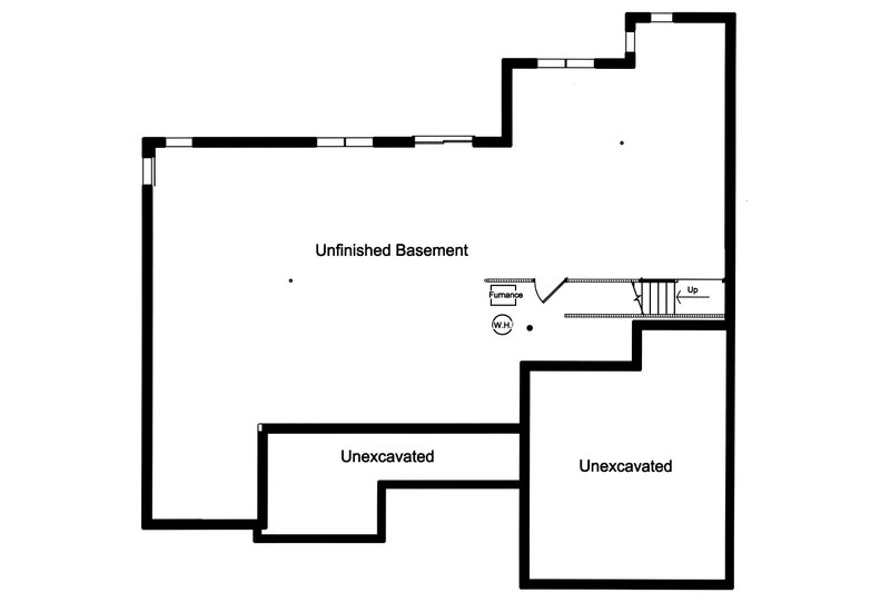 Home Plan - Unfinished Basement