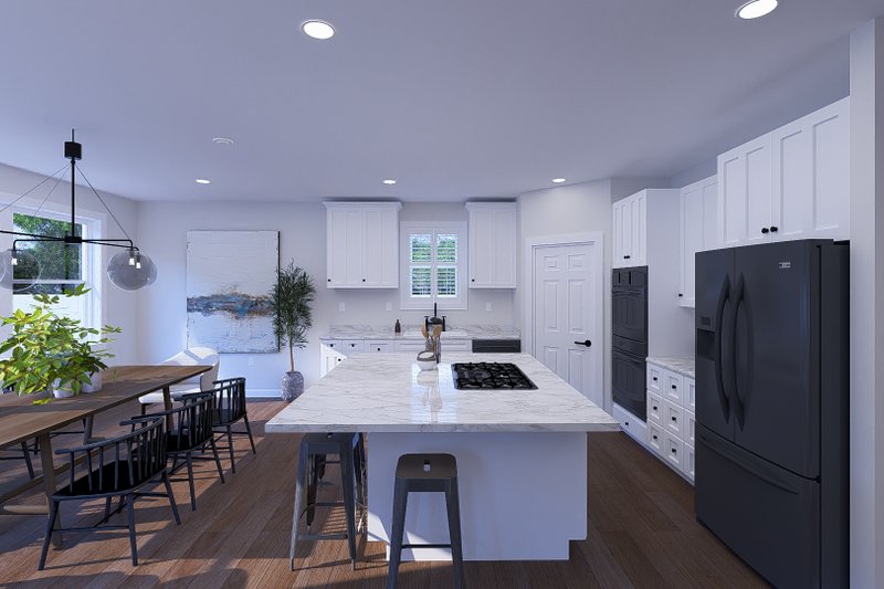 House Blueprint - Interior - Kitchen 2 for Craftsman House Plan #1060-356 - 3 bed, 2.5 bath
