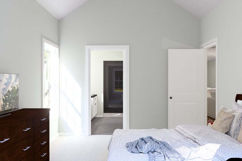 House Blueprint - Interior - Master Bedroom for Cottage House Plan #513-2316 - 2 bed, 2 bath