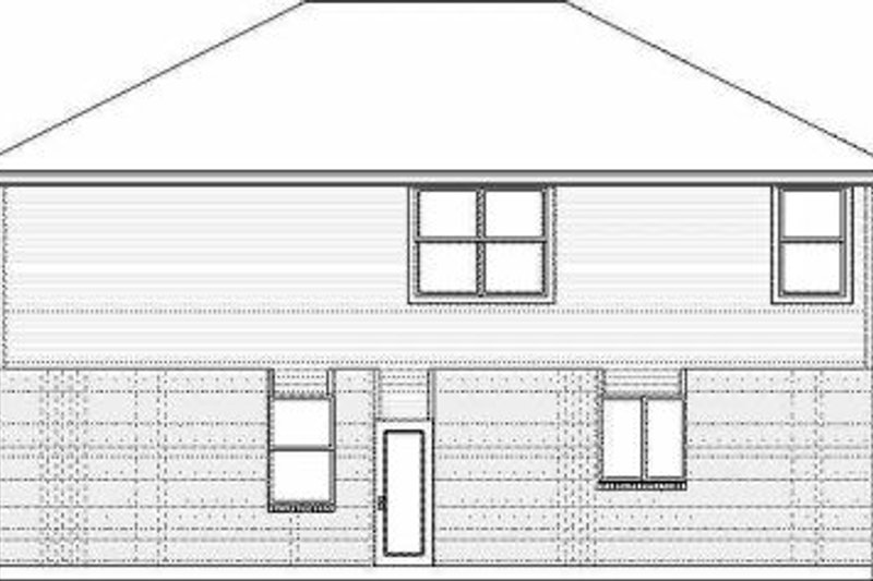 House Plan Design - Exterior - Rear Elevation for Traditional House Plan #84-123 - 3 bed, 2.5 bath