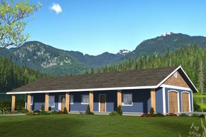 Dream House Plan - Ranch Exterior - Front Elevation Plan #117-1063