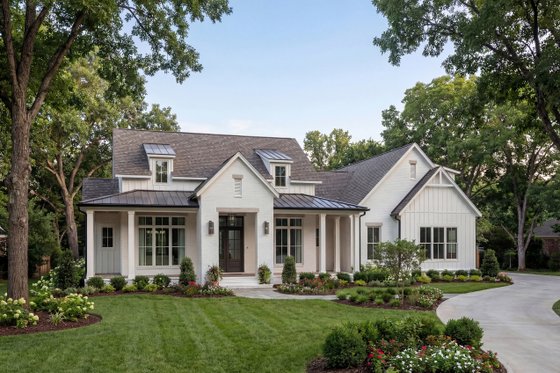 Exterior - Front Elevation 4 for Farmhouse House Plan #430-418 - 3 bed, 3.5 bath