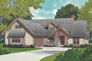 Craftsman Exterior - Front Elevation Plan #453-5