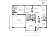 Ranch Style House Plan - 3 Beds 2 Baths 1634 Sq/Ft Plan #18-102 