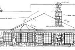 Exterior - Rear Elevation for Country House Plan #310-231 - 4 bed, 2.5 bath