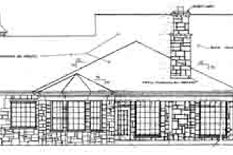 Dream House Plan - Exterior - Rear Elevation for Country House Plan #310-231 - 4 bed, 2.5 bath