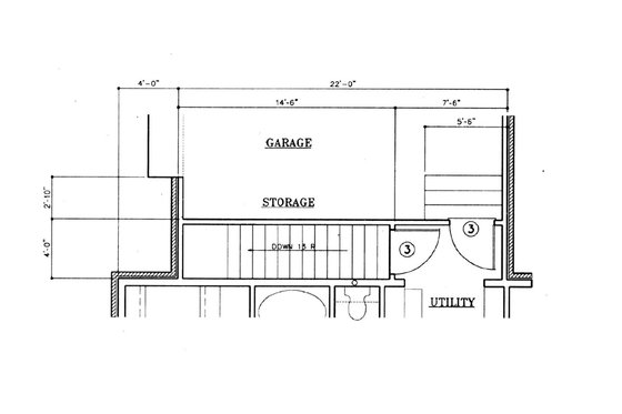 Floor Plan - Other Floor for European House Plan #45-120 - 3 bed, 2 bath