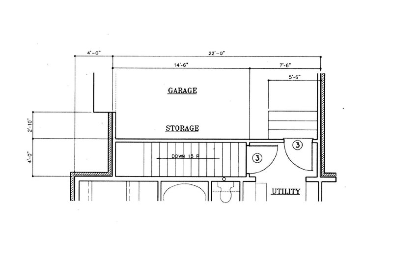 Dream House Plan - Floor Plan - Other Floor for European House Plan #45-120 - 3 bed, 2 bath