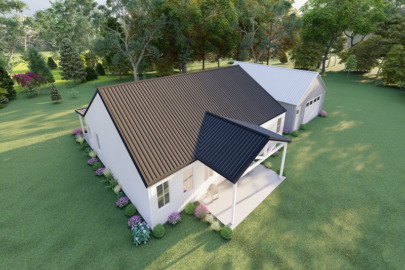 House Blueprint - Exterior - Other Elevation 6 for Barndominium House Plan #1107-31 - 3 bed, 2 bath
