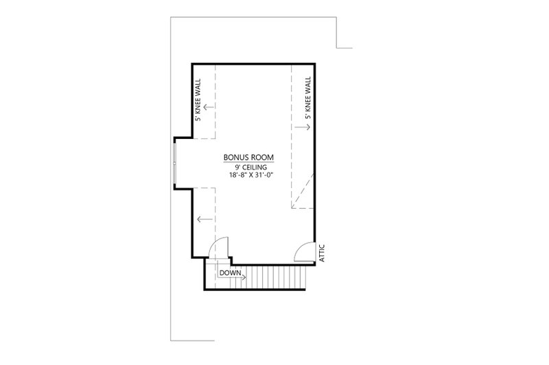 Dream House Plan - Floor Plan - Upper Floor for Modern House Plan #1074-56 - 4 bed, 3.5 bath