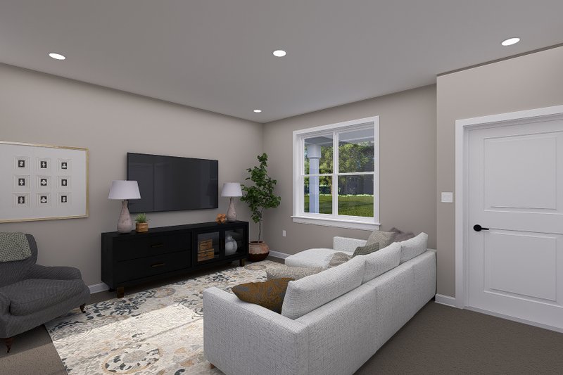 Dream House Plan - Interior - Family Room for Farmhouse House Plan #1060-304 - 1 bed, 1 bath