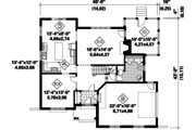 European Style House Plan - 4 Beds 1 Baths 2482 Sq/Ft Plan #25-4801 
